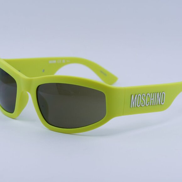 🕶️ New Moschino MOS164/S 04AN QT Sunglasses - Lime Frame, Green Lenses - Picture 4 of 11